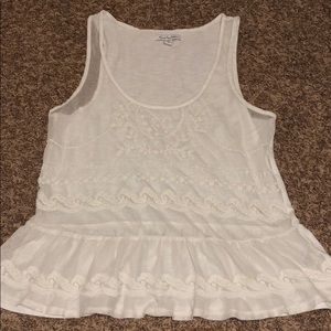 Lace front detailed tank